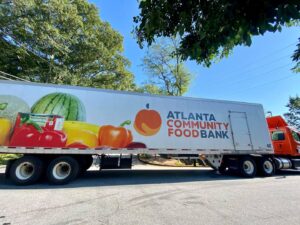 Atlanta community food bank truck
